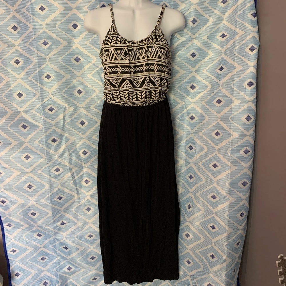 Pink Rose Aztec maxi dress